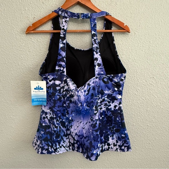 NWT Swimsuits for all Aquabelle Tankini Top Size 16 - Picture 2 of 3